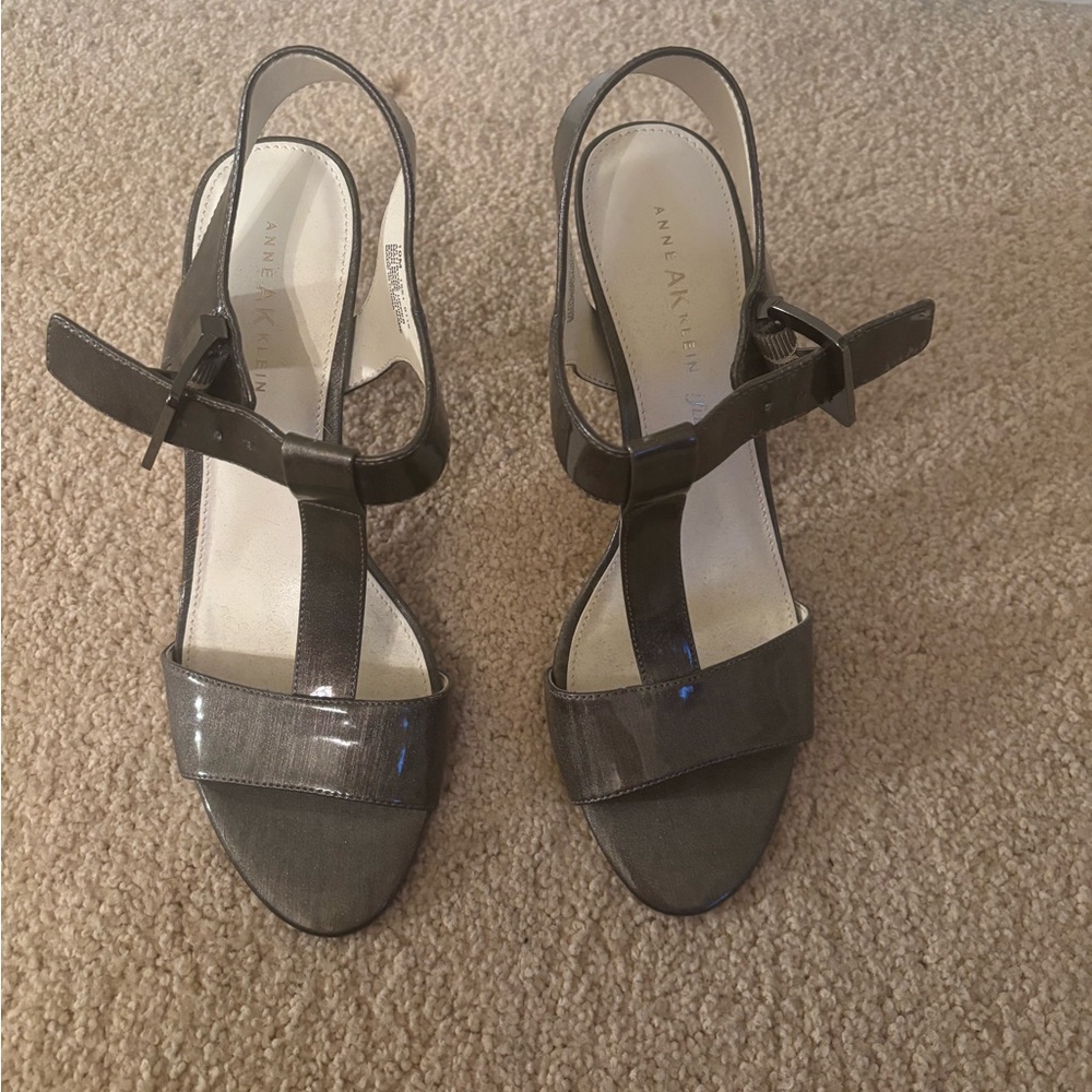Anne Klein Women's Charcoal Sandals